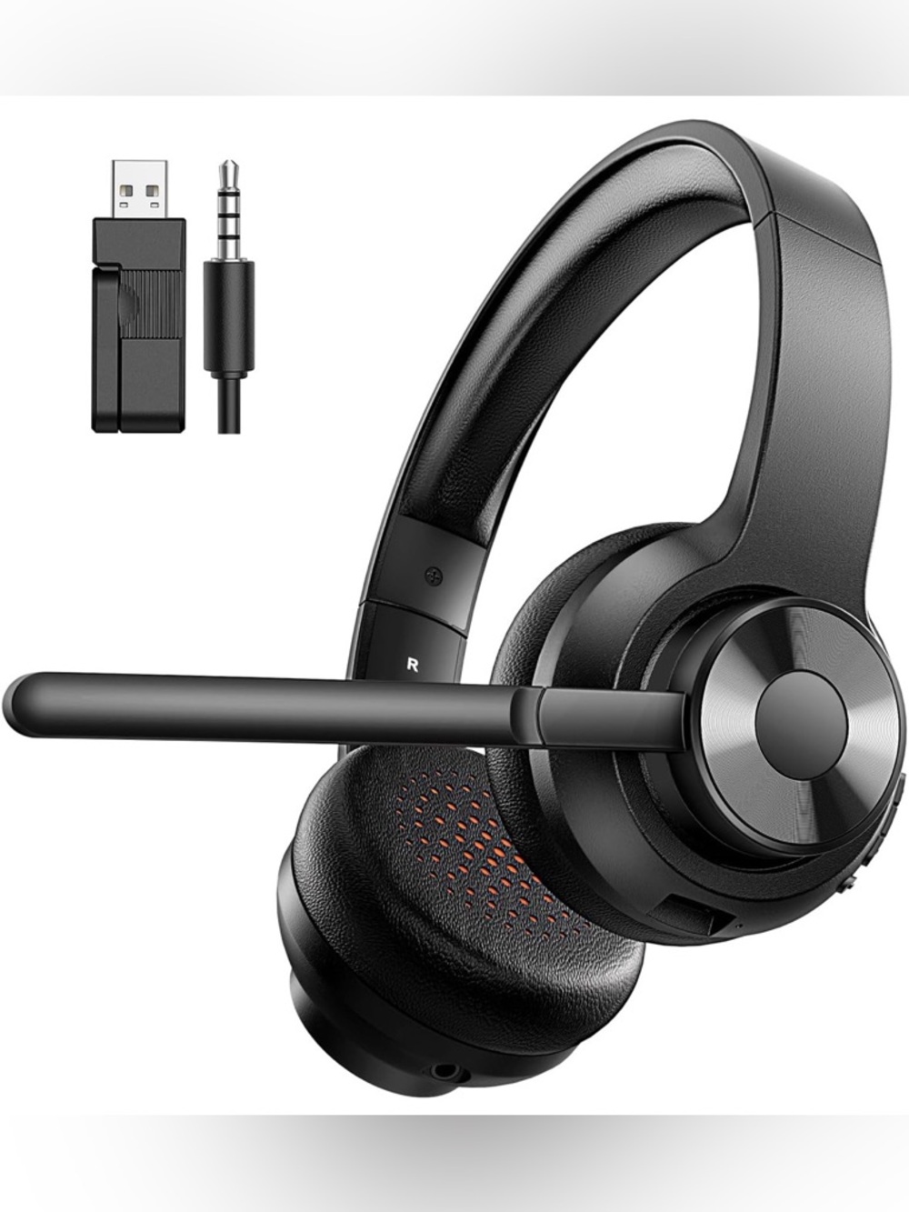 Wireless Headset with Mic for Work, Bluetooth 5.4 Office Headset